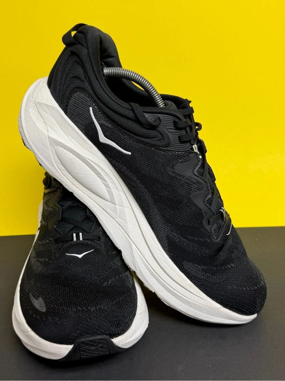 Hoka One One Gaviota 6 Wide Sneakers Men's SZ 12.5 2E Black White Barely Worn